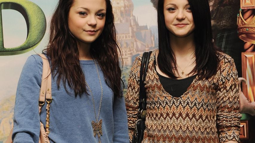 Megan und Kathryn Prescott bei der "Shrek Forever After"-Premiere in London im Juni 2010