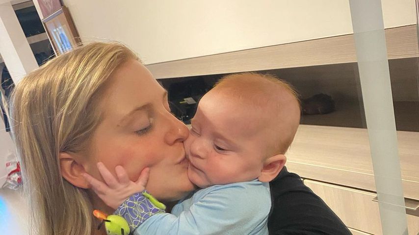 Meghan Trainor und ihr Sohn Riley, Juli 2021
