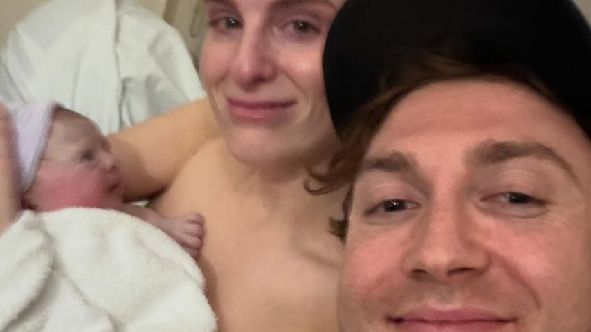 Meghan Trainor mit ihrem Mann Daryl Sabara und ihrer Tochter