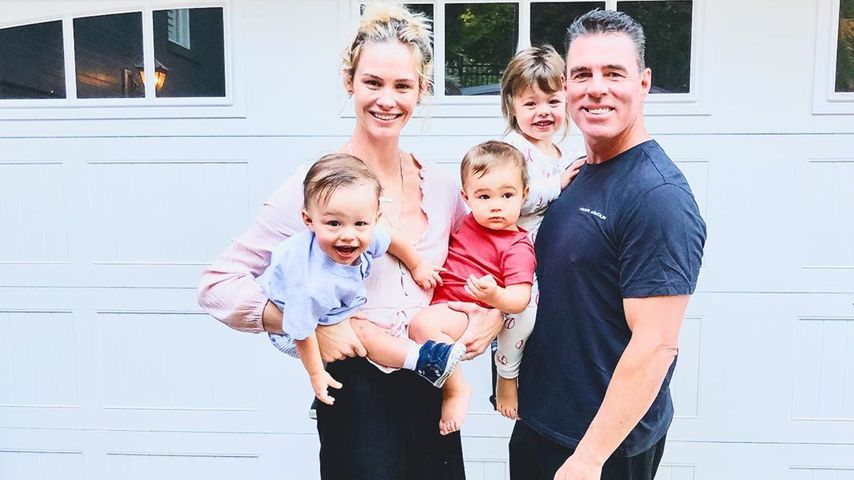 Meghan King Edmonds und Jim Edmonds mit ihren Kindern Hayes, Hart und Aspen
