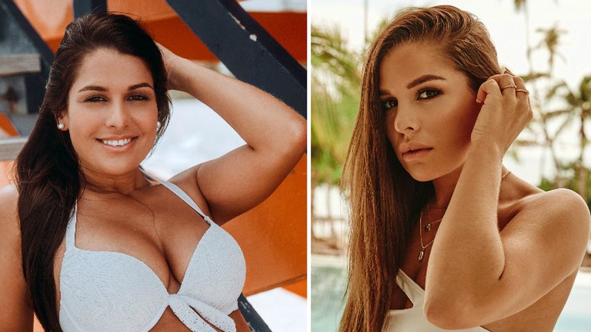 Collage: Meike Emonts bei "Der Bachelor" 2018 und "Bachelor in Paradise" 2019