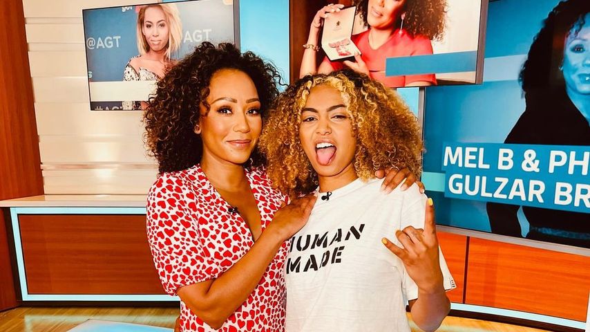 Mel B. mit ihrer Tochter Phoenix bei "Good Morning Britain"