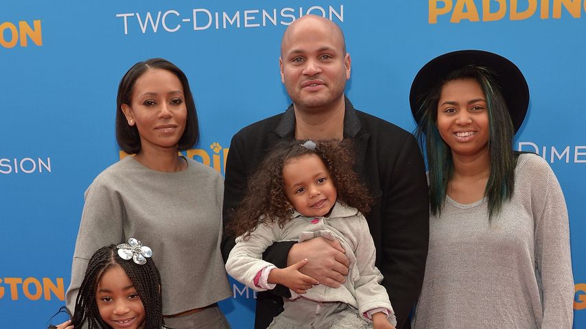 Mel B. und Stephen Belafonte mit ihren Kindern, im Jahr 2015
