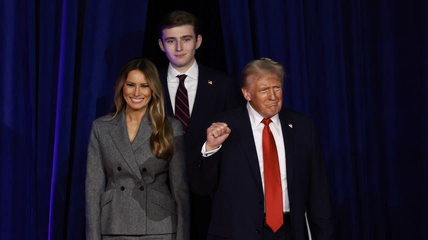 Melania, Barron und Donald Trump im November 2024