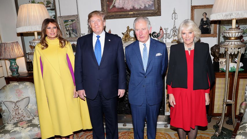Melania Trump, Donald Trump, König Charles und Königin Camilla im Dezember 2019
