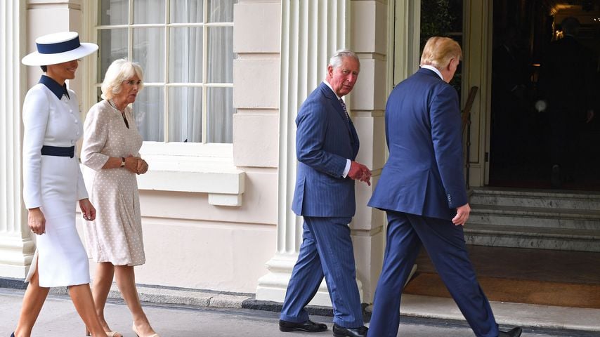 Zwinker-Moment bei Trump-Besuch: Camilla wird zum Netz-Hit!