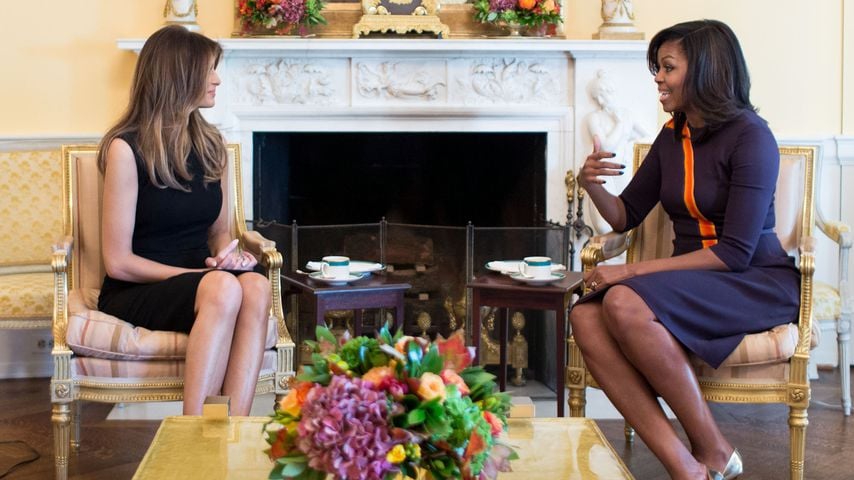 First Ladies unter sich: Melania Trump und Michelle Obama