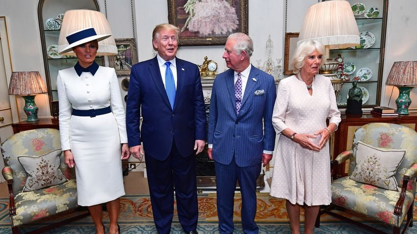 Melania Trump, Donald Trump, Prinz Charles und Herzogin Camilla im Clarence House
