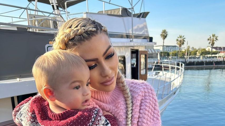 Melanie Martin und ihr Baby Prince, Dezember 2022