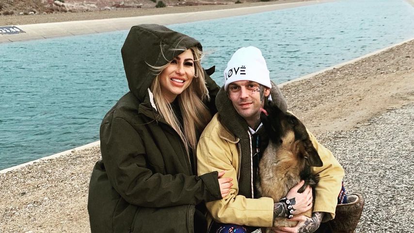 Melanie Martin mit Aaron Carter im Dezember 2021
