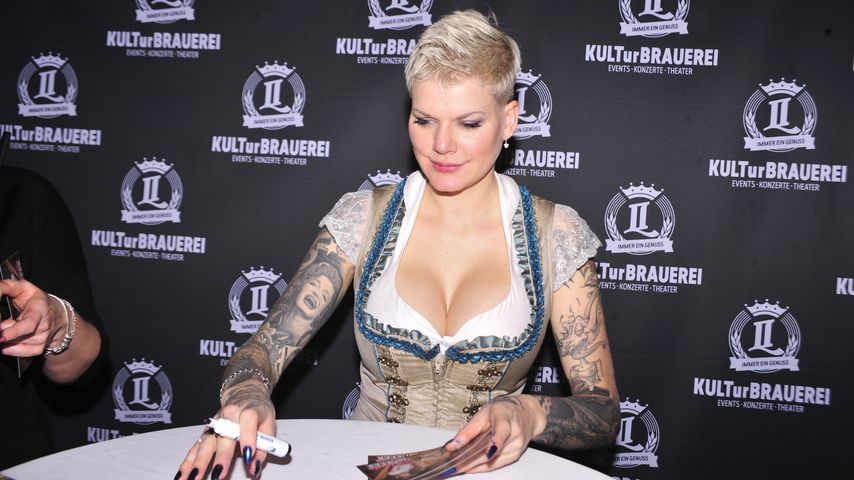 Melanie Müller bei einem Event in Görlitz, Februar 2020