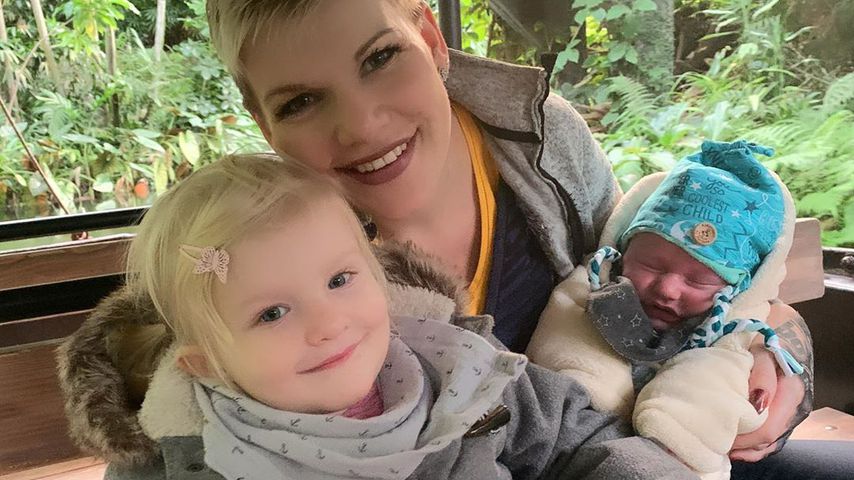 Melanie Müller mit ihren Kindern, November 2019