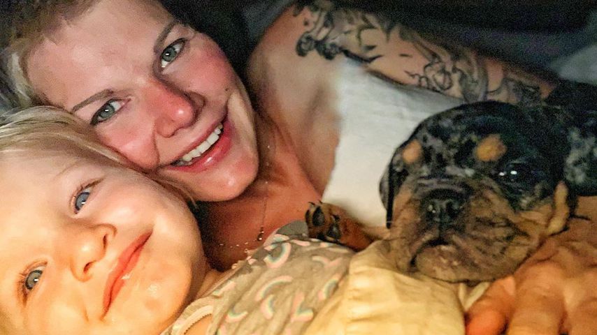 Ballermann-Star Melanie Müller mit ihrer Tochter
