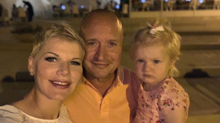 Ballermann-Sängerin Melanie Müller mit Mann Mike und Tochter Mia Rose