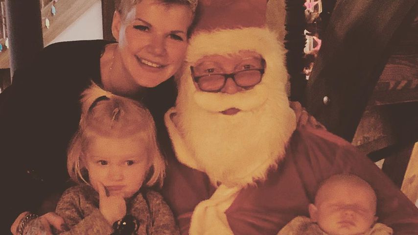 Melanie Müller mit ihren Kindern, Weihnachten 2019
