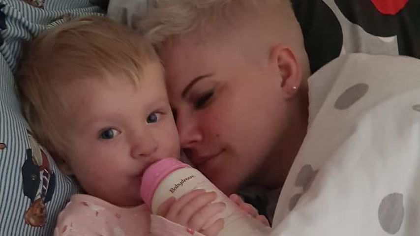 Melanie Müller mit ihrer Tochter Mia Rose