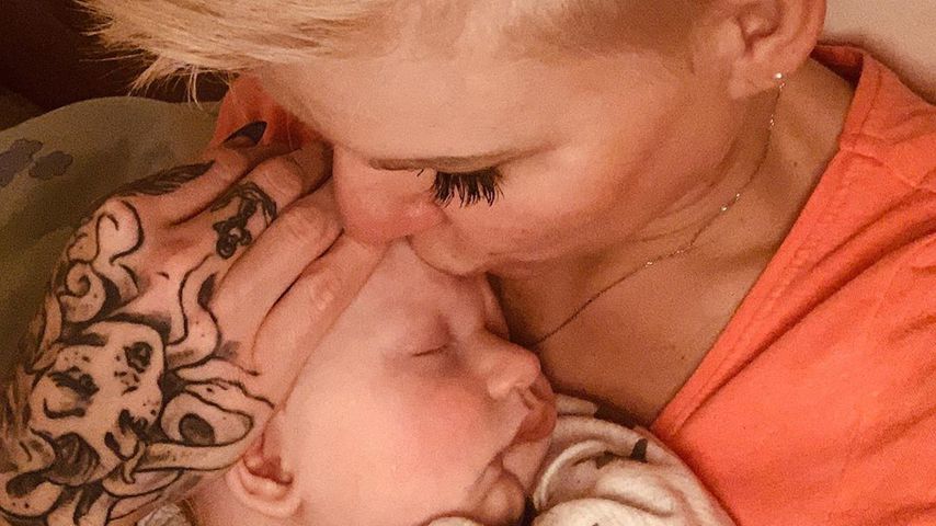 Melanie Müller mit Sohnemann Matty