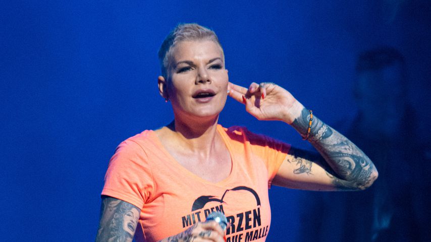 Melanie Müller auf einer Privatparty im Jahr 2020