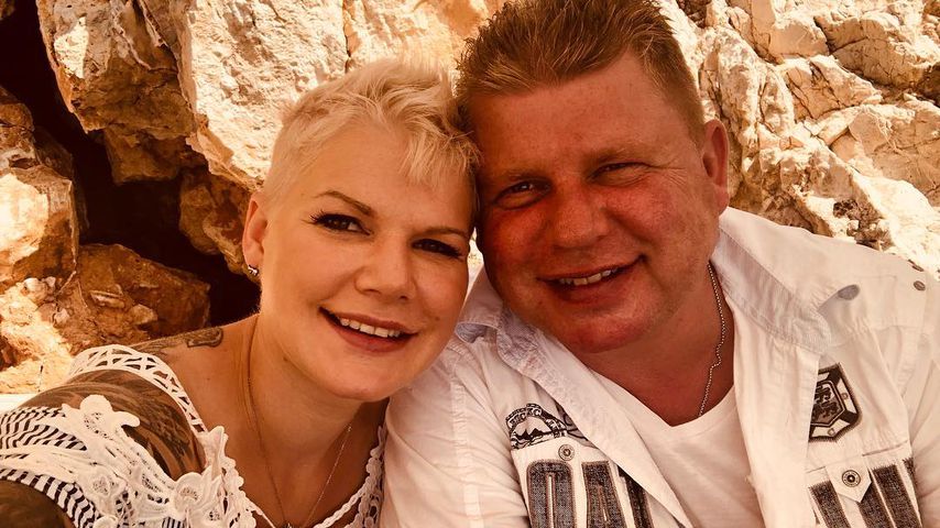 Melanie Müller und ihr Papa Alfons im August 2018