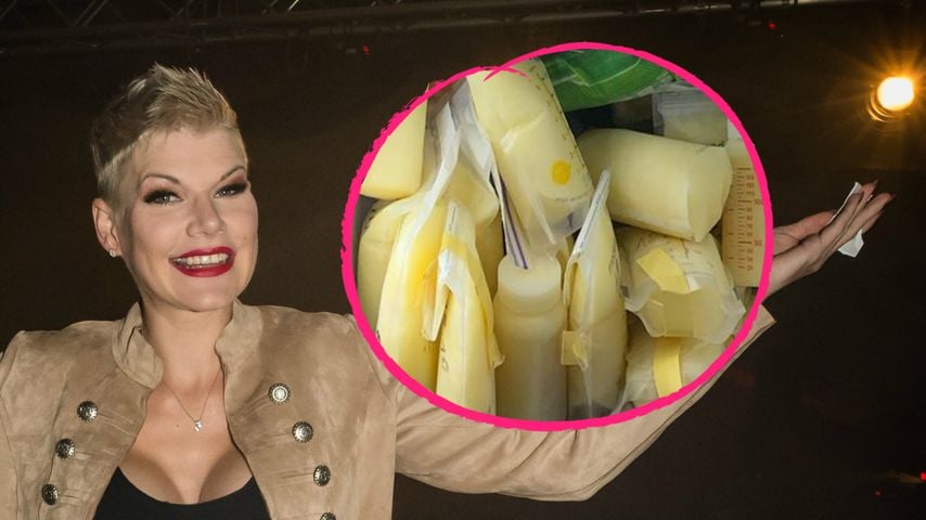 Hier zeigt Melanie Müller ihren üppigen Muttermilch-Vorrat!