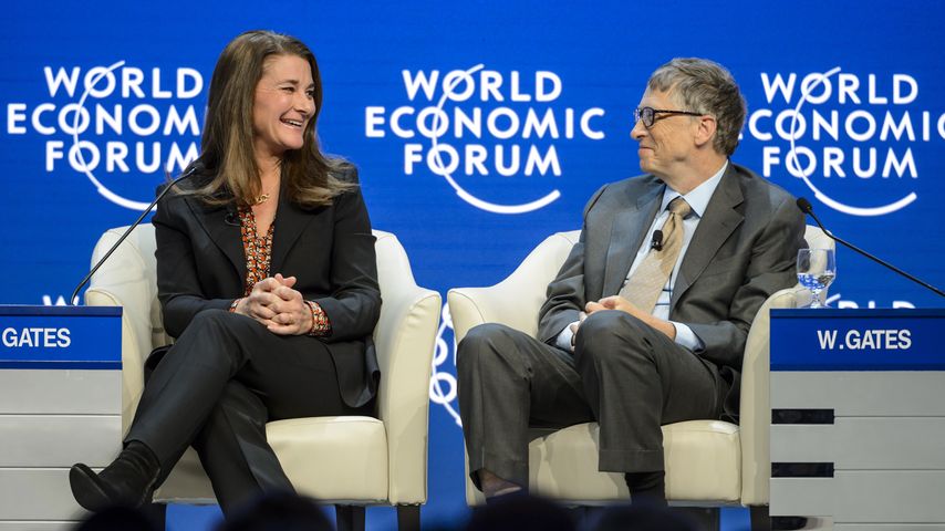 Melinda und Bill Gates im Januar 2015 in Davos