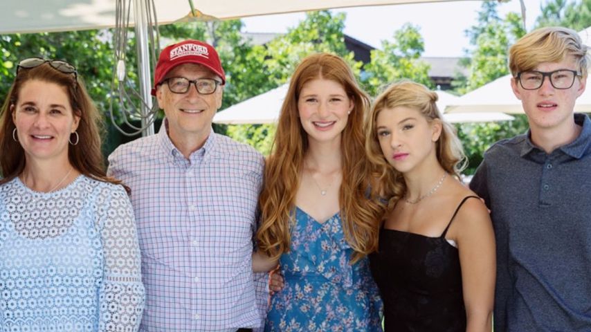 Melinda und Bill Gates mit ihren Kindern