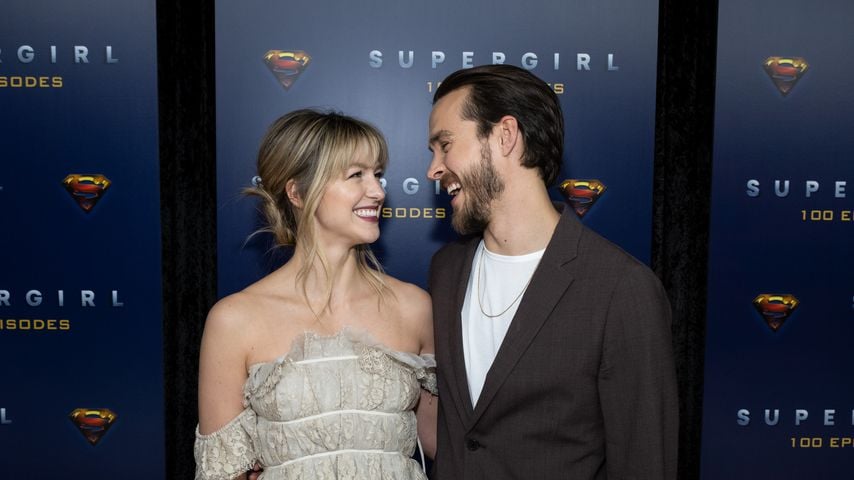 Melissa Benoist und Chris Wood im Dezember 2019