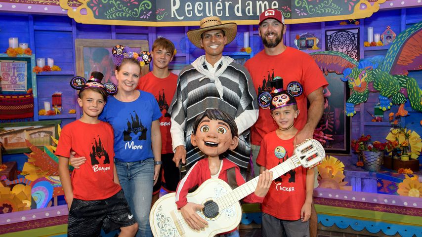 Melissa Joan Hart, Mark Wilkerson mit den Kindern Mason, Braydon und Tucker, 2019