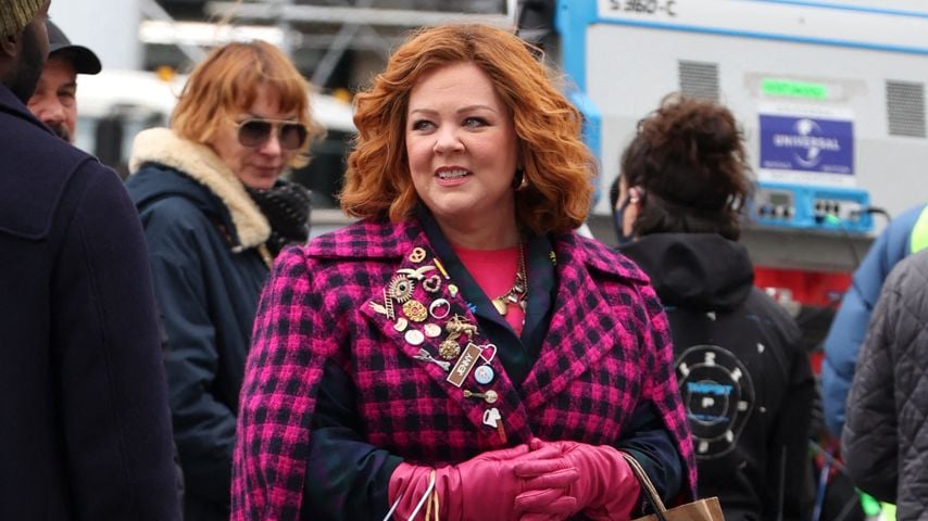 Melissa McCarthy am Set von "Bernard and the Genie" in New York, März 2023