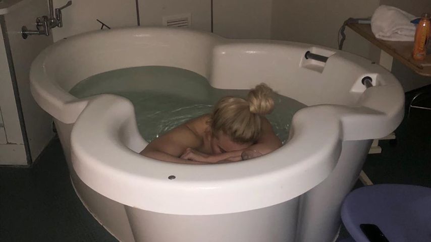 Melissa Reeves kurz vor der Geburt ihrer Tochter
