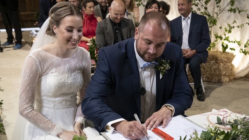 Melissa und Philipp bei ihrer Trauung bei "Hochzeit auf den ersten Blick"