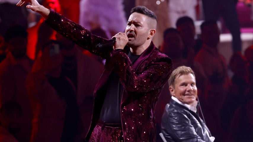 Menderes Bagci und Dieter Bohlen in einer Liveshow bei DSDS 2203