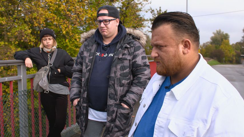 Menowin Fröhlich mit seinen Geschwistern Mario und Janice
