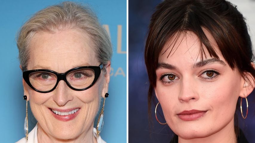 Collage: Meryl Streep und Emma Mackey