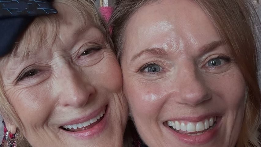 Meryl Streep überrascht Geri Halliwell mit Geburtstagskuss