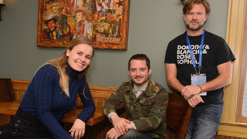 Mette-Marie Kongsved, Elijah Wood und Josh Waller beim Sundance Film Festival 2018