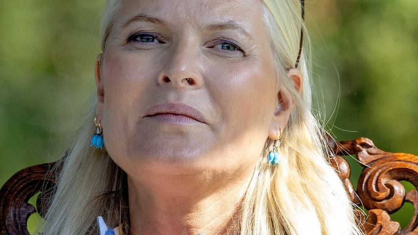 Mette-Marit bei einer Schulveranstaltung in Bergen