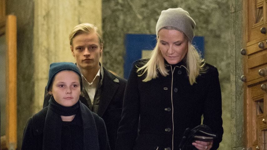 Mette-Marit mit ihren Kindern Marius Borg Høiby und Ingrid Alexandra