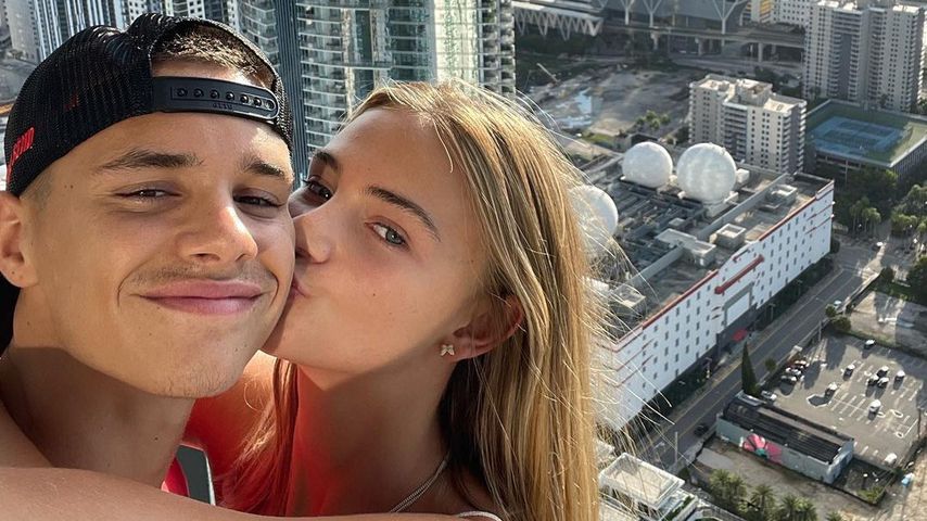 Romeo Beckham mit seiner Freundin Mia