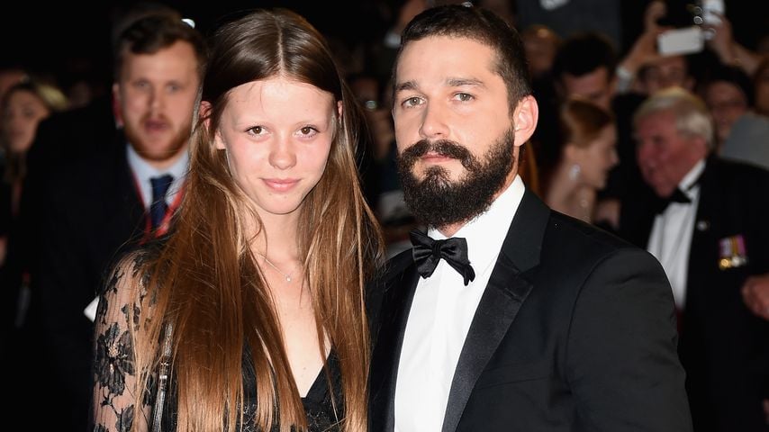 Mia Goth und Shia LeBeouf 2014 in London