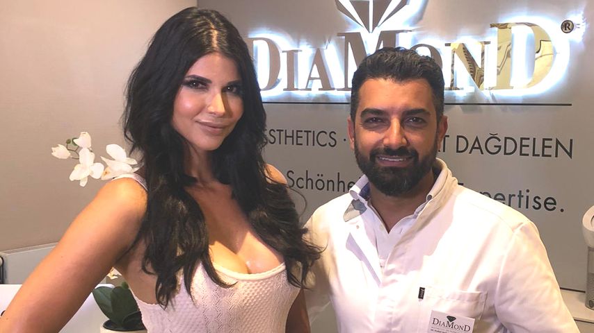 Micaela Schäfer und Dr. Dağdelen von Diamond Aesthetics