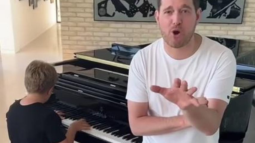 Michael Bublé und sein Sohn Noah