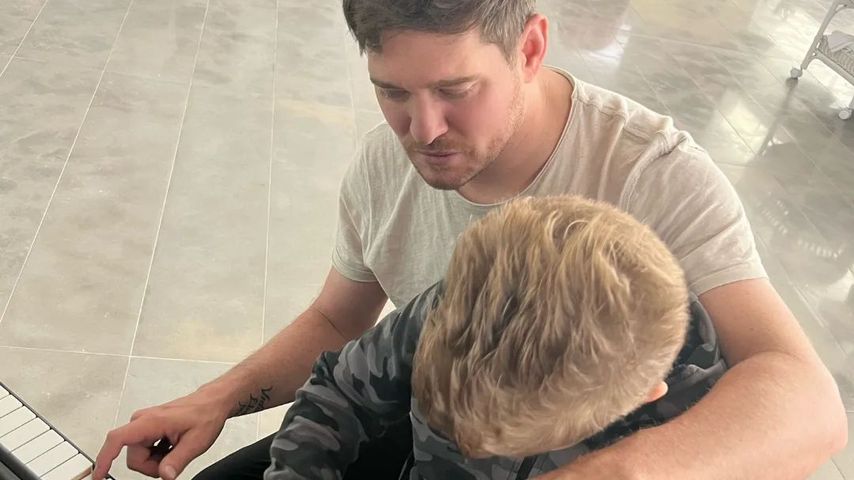 Michael Bublé mit seinem Sohn