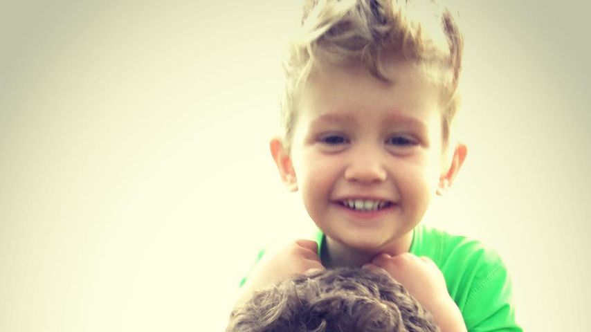 Michael Bublé mit seinem Sohn Noah, März 2016