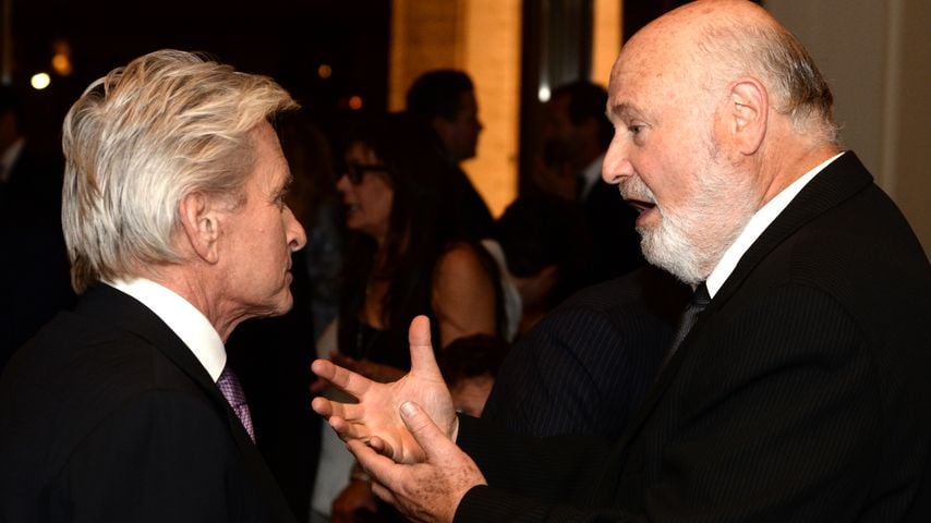 Michael Douglas und Rob Reiner beim Chaplin Award Gala Dinner im Lincoln Center in New York, 28. April 2014