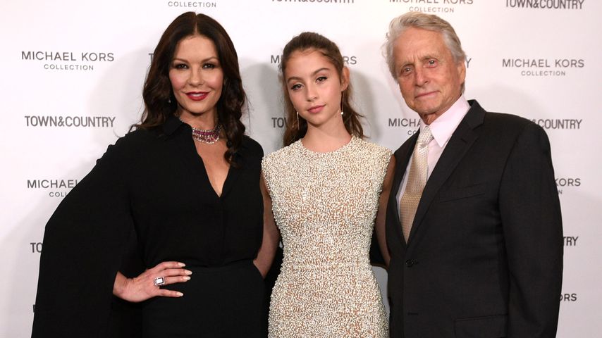 Michael Douglas mit seiner Frau Catherine und seiner Tochter Carys