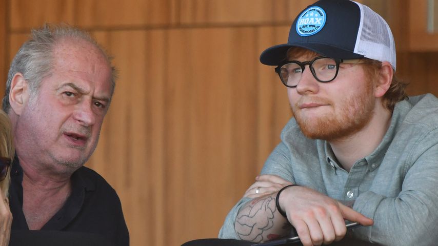 Michael Gudinski und Ed Sheeran in Melbourne, 2018