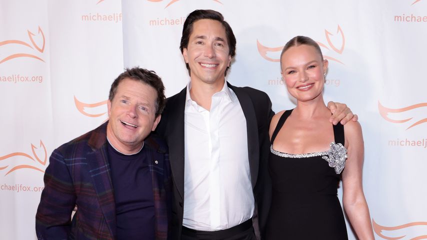 Michael J. Fox, Justin Long und Kate Bosworth, November 2023