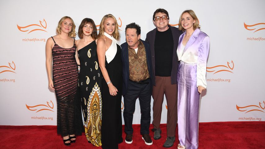 Michael J. Fox genießt Gala im Beisein seiner ganzen Familie