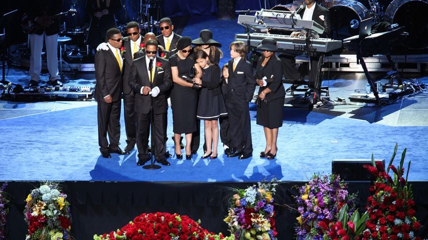 Michael Jacksons Trauerfeier im Jahre 2009 im Staples Center